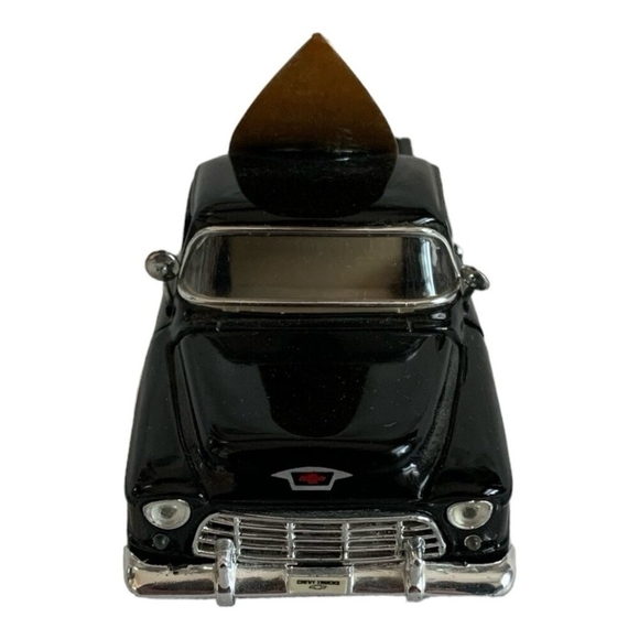 1955 Chevy Stepside Black Die-Cast Pickup Truck Surfboard SS 5602 Model Car Rare - Picture 3 of 4